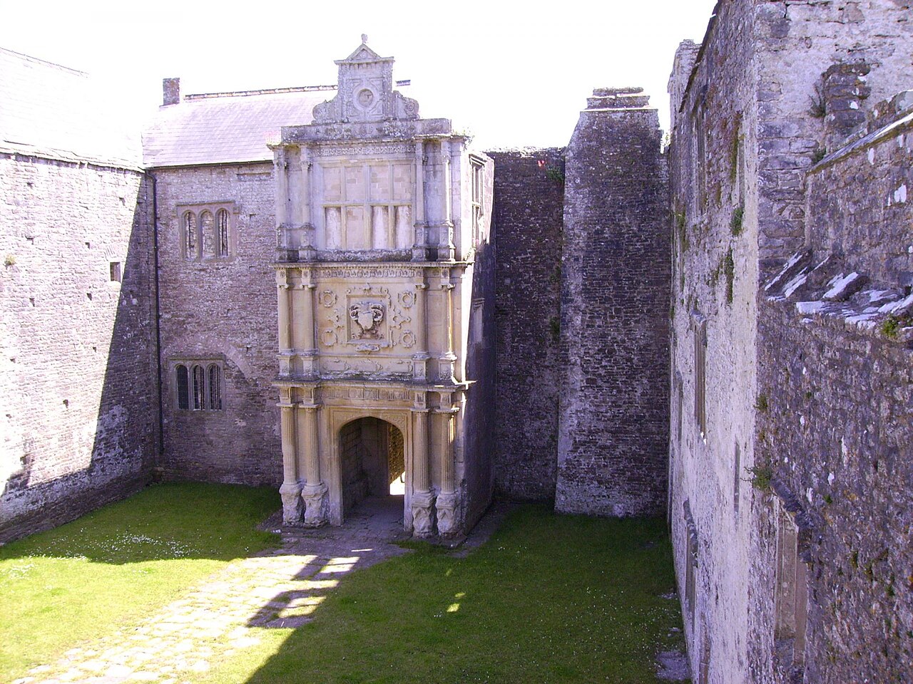 Old Beaupre Castle in Wales