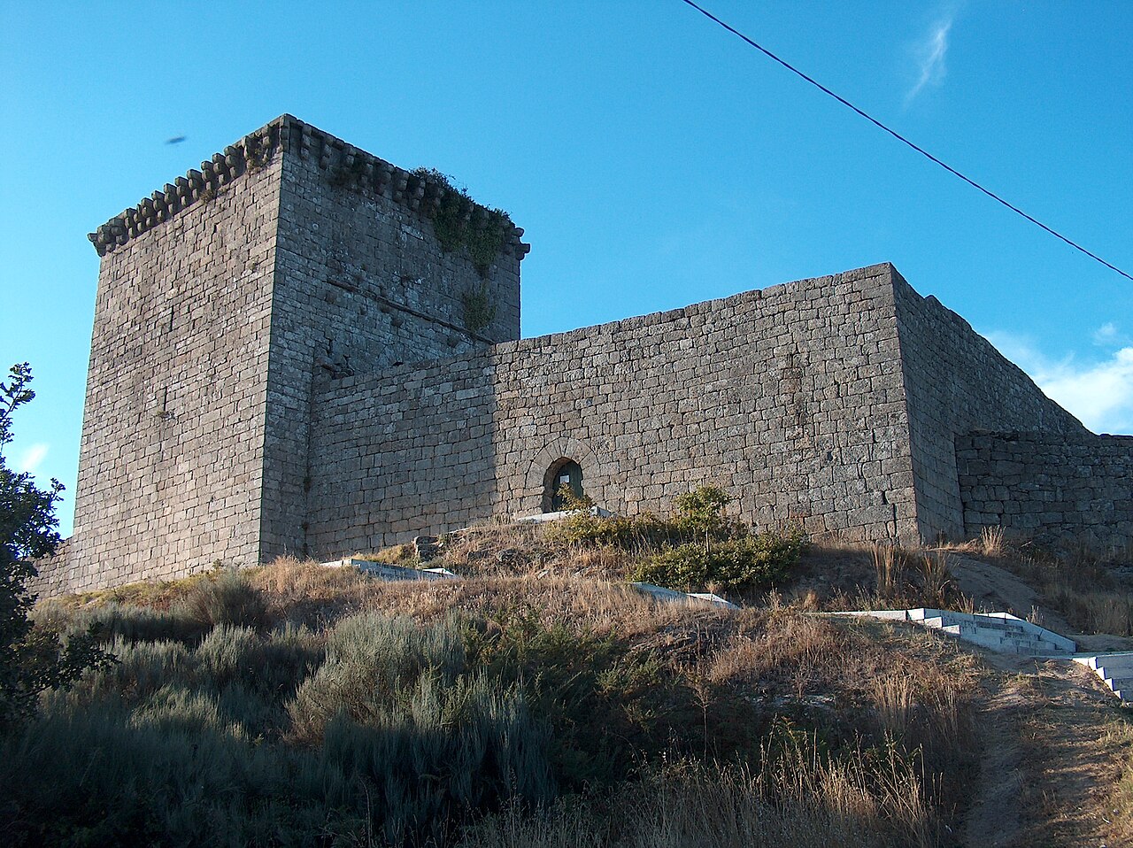 Castle of Monforte (Chaves) in Portugal