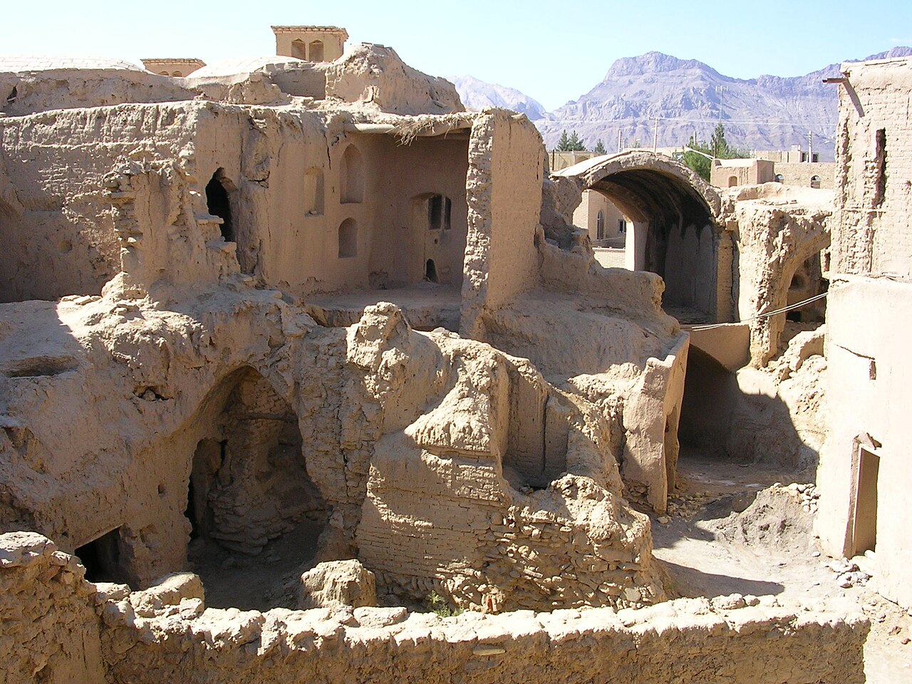 Kharanaq Castle in Iran