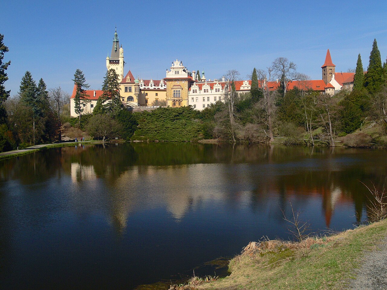 Průhonice Castle in the Czech Republic