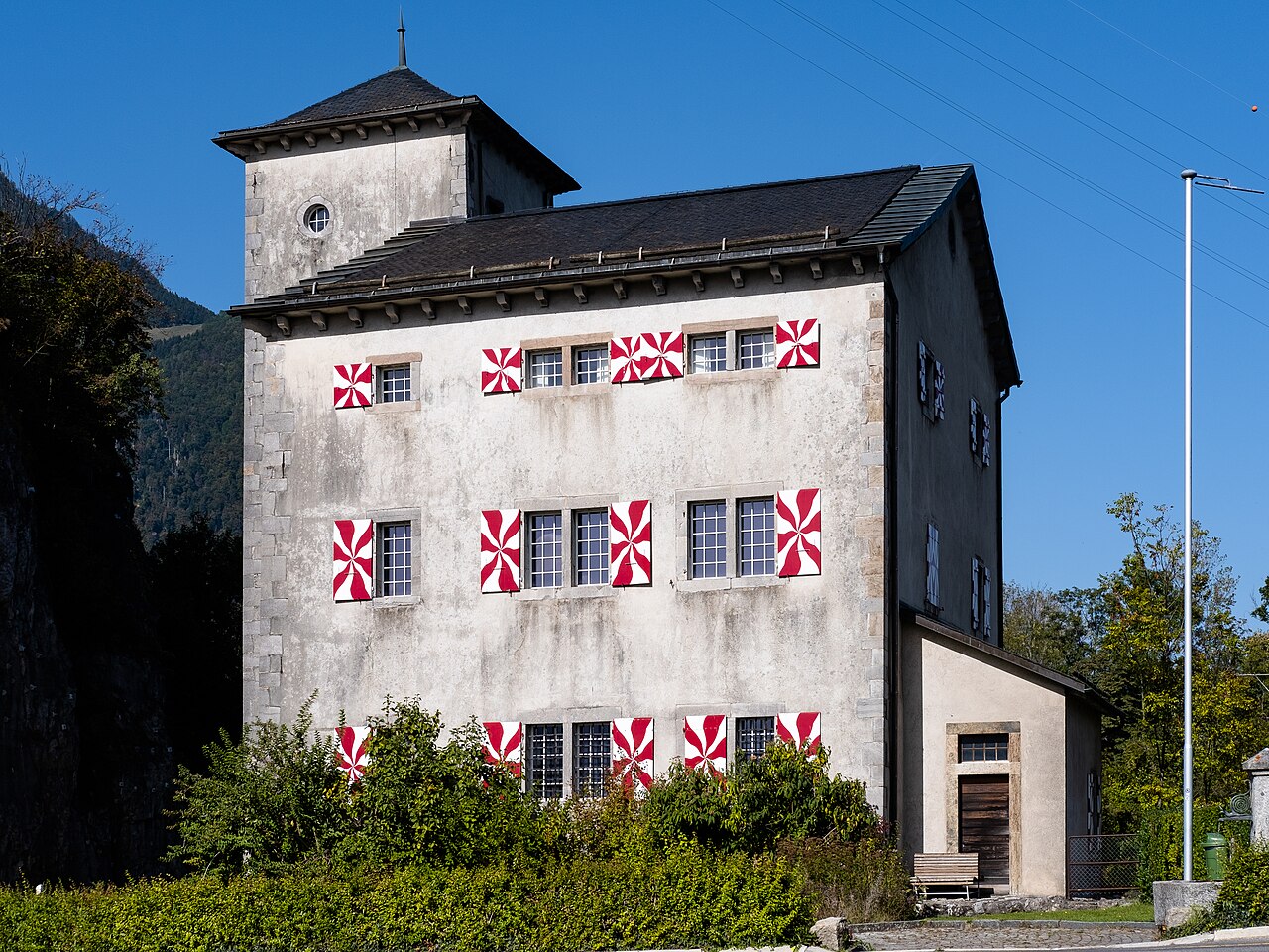 Castle of the Porte du Scex in Switzerland