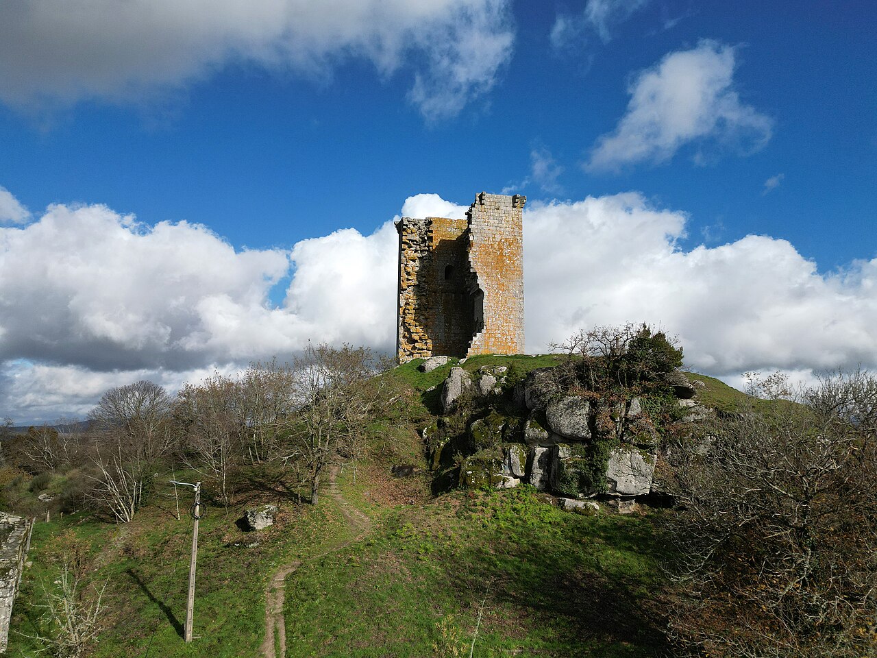 Castle of Sandiás in Spain