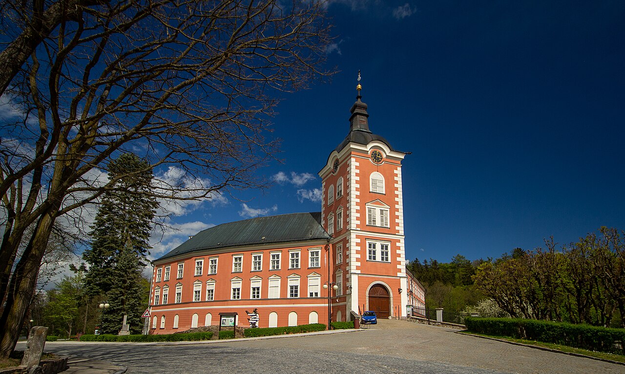 Chateau at Kamenice nad Lipou in Tschechien