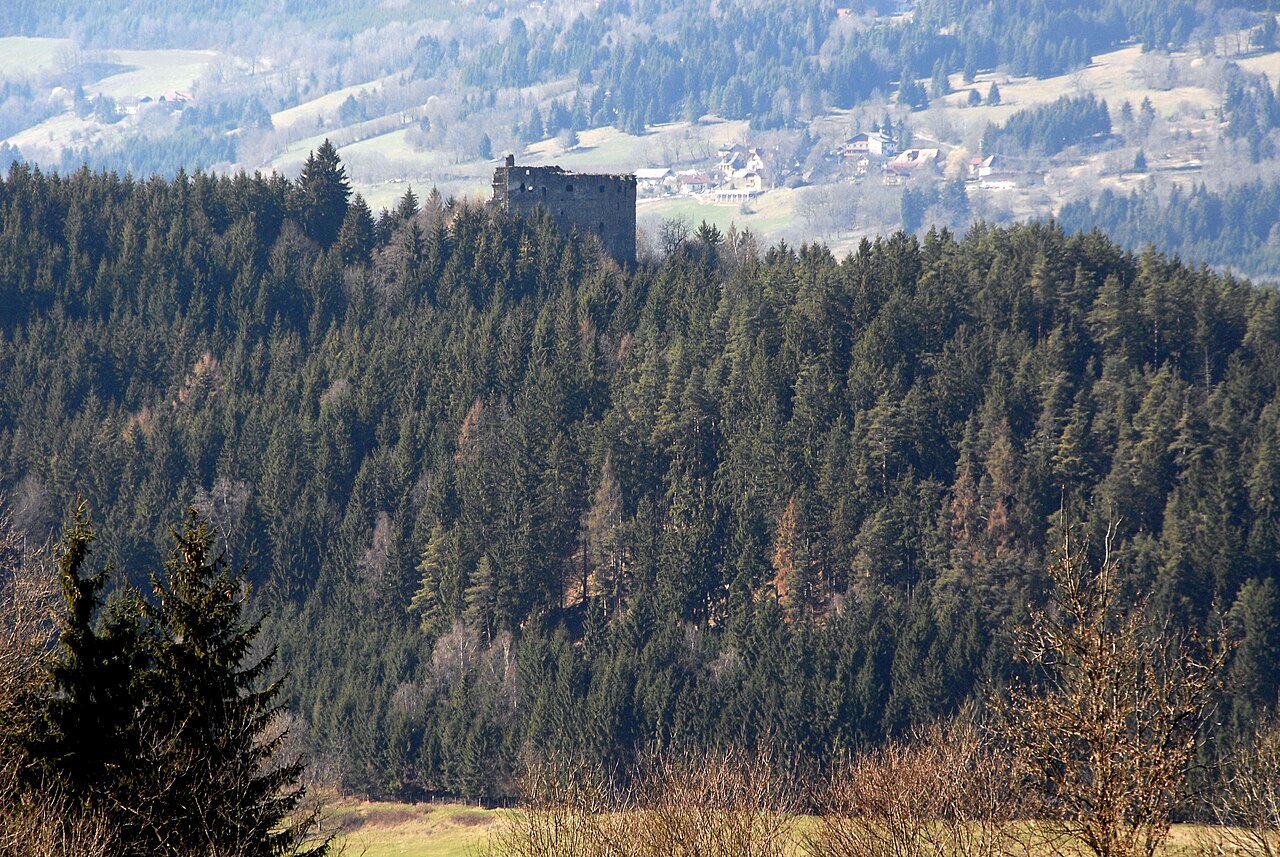 Burgruine Hardegg in Oostenrijk