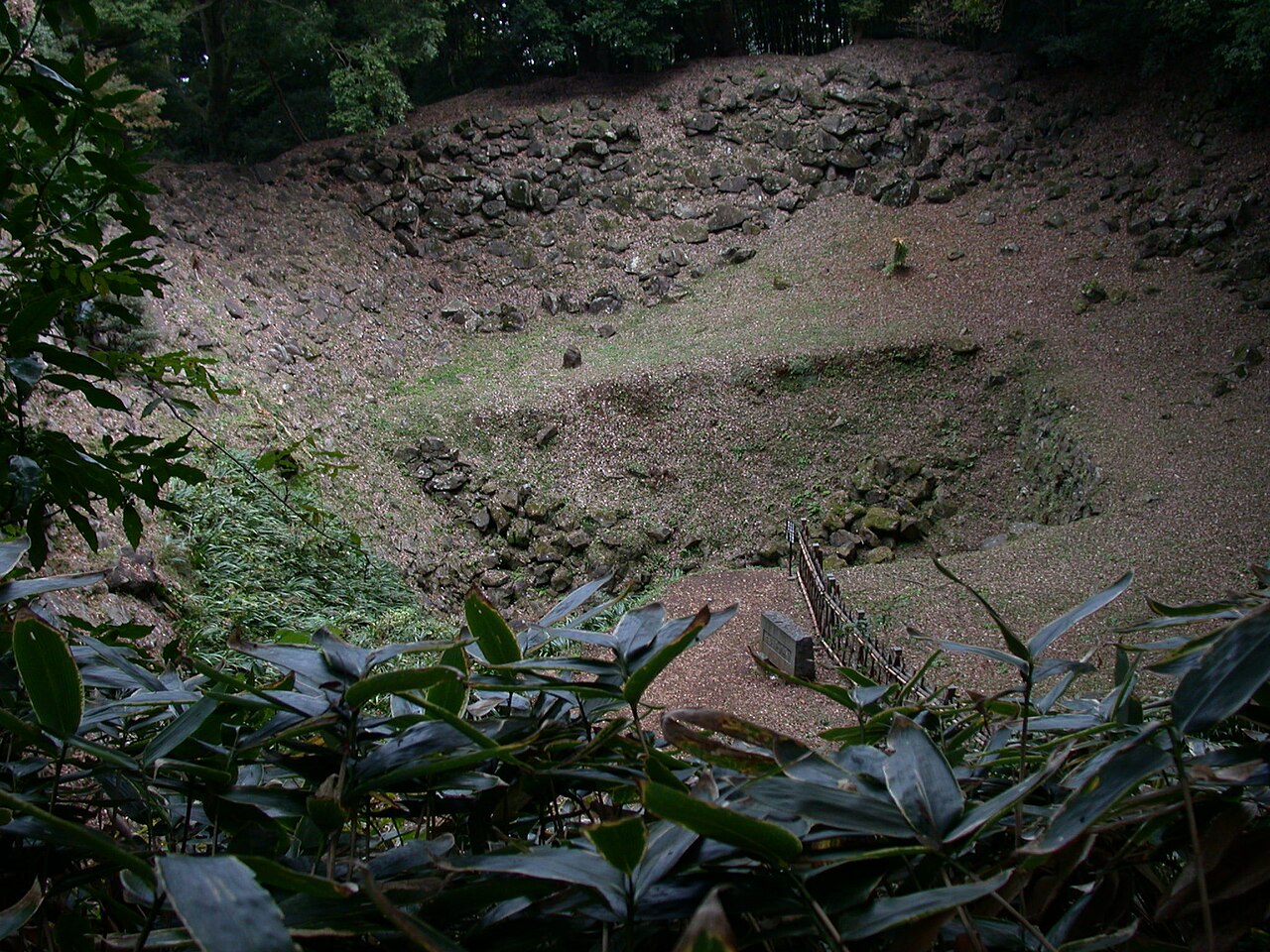 Ishigakiyama Castle in Japan