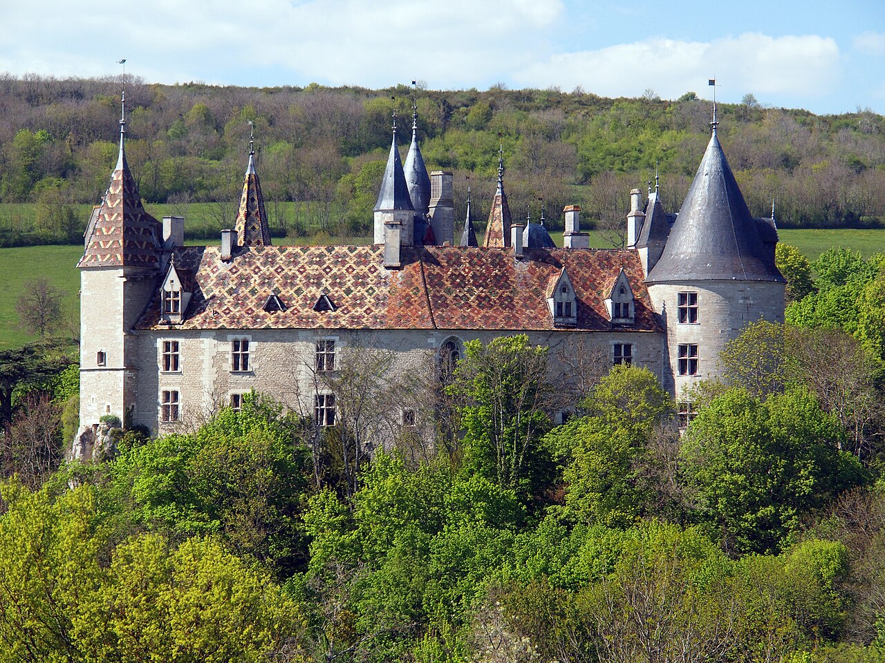 Château de la Rochepot we Francji