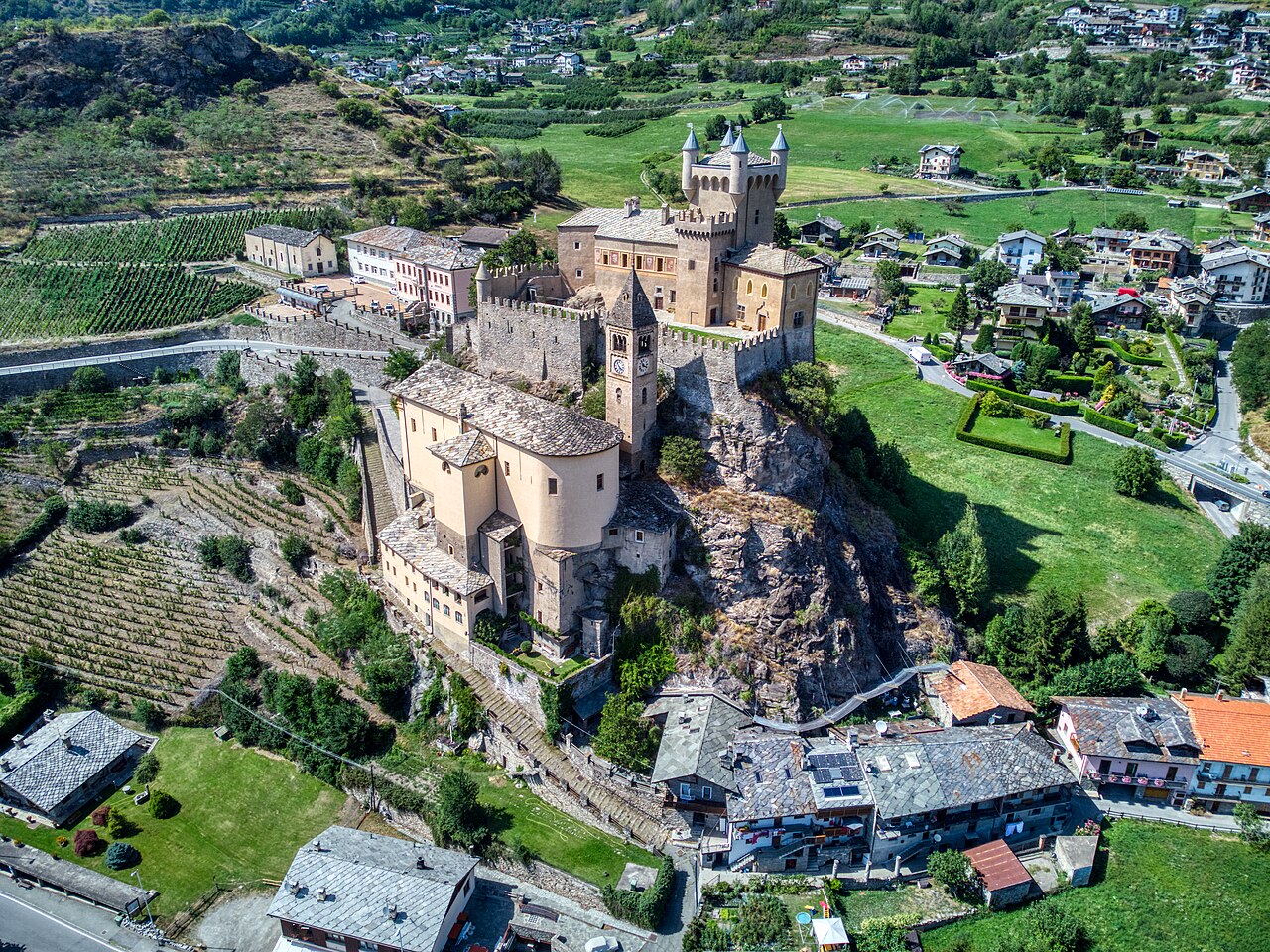 Saint-Pierre Castle in Italy