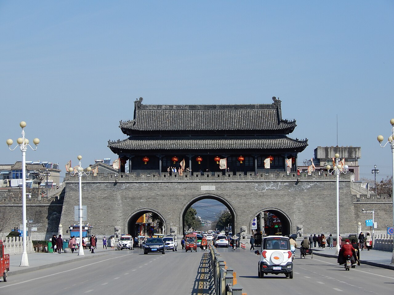 Shou County City Wall w Chinach