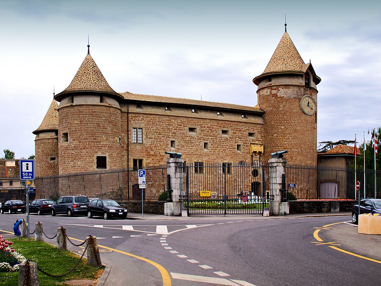 Burg Morges in der Schweiz