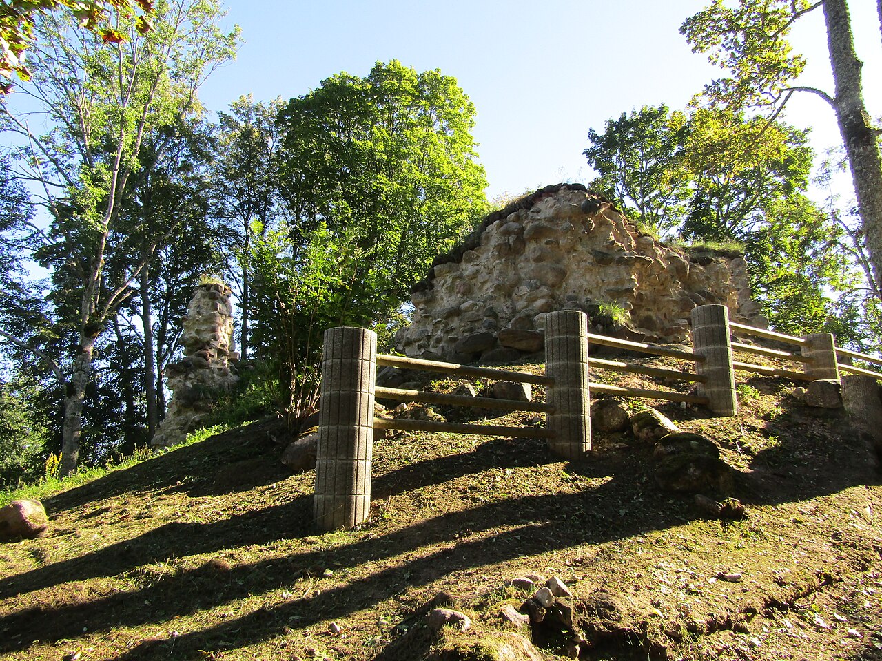 Trikāta Castle ruins in Latvia