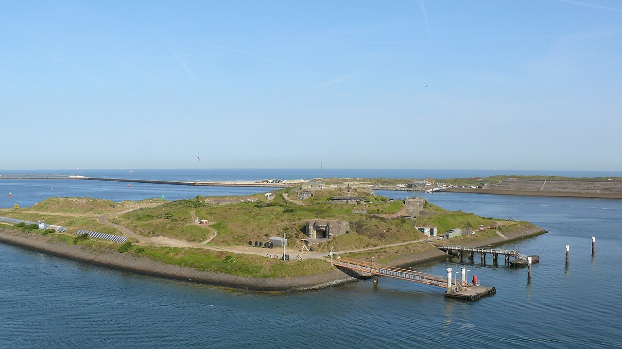 Fort bij IJmuiden w Holandii