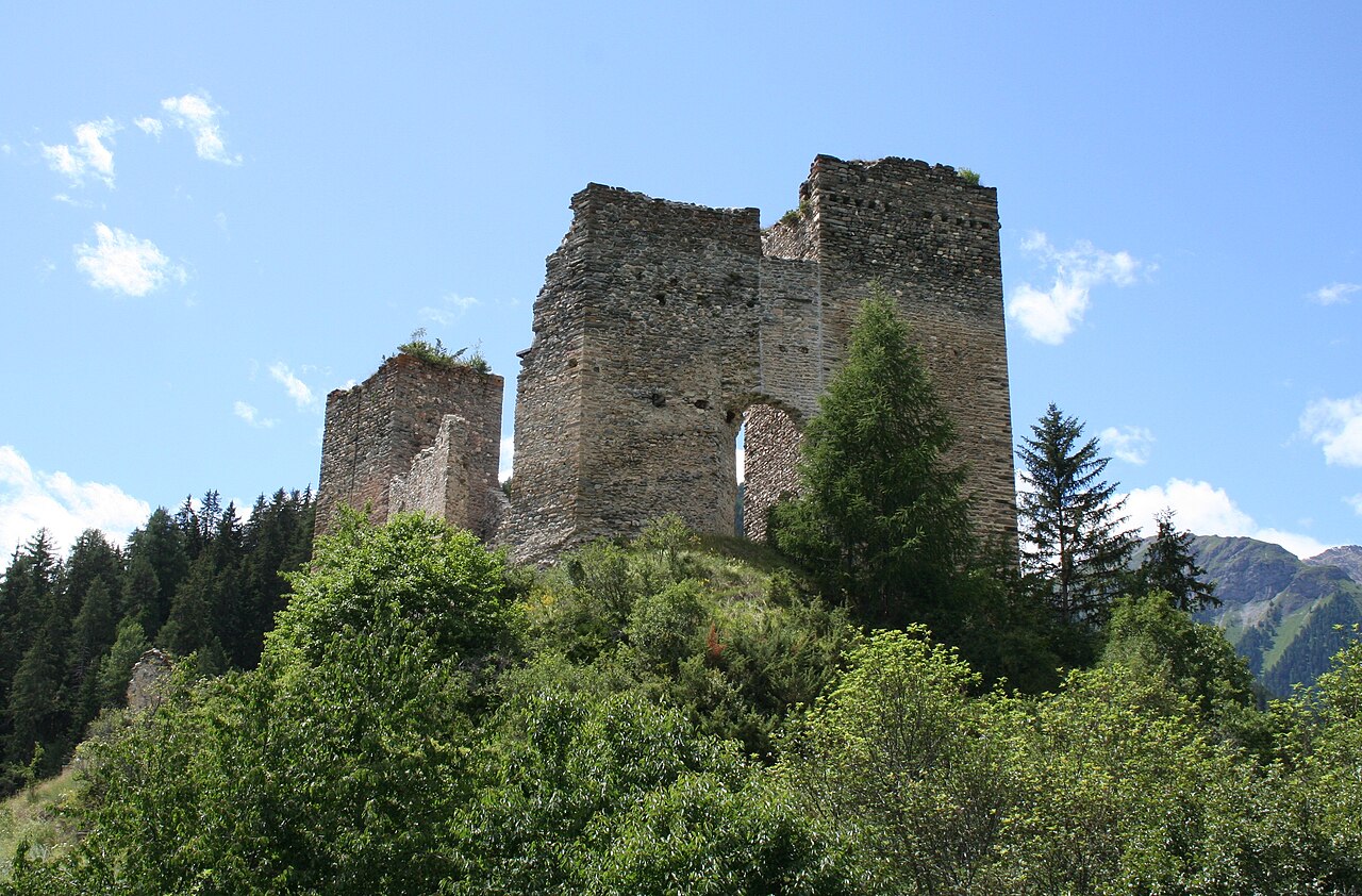 Tschanüff Castle in Switzerland