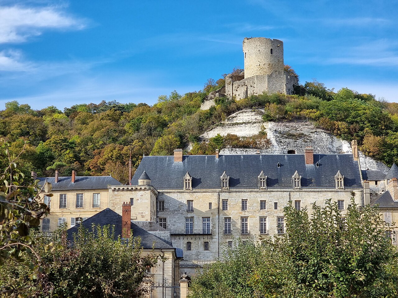 Castle of La Roche-Guyon in France