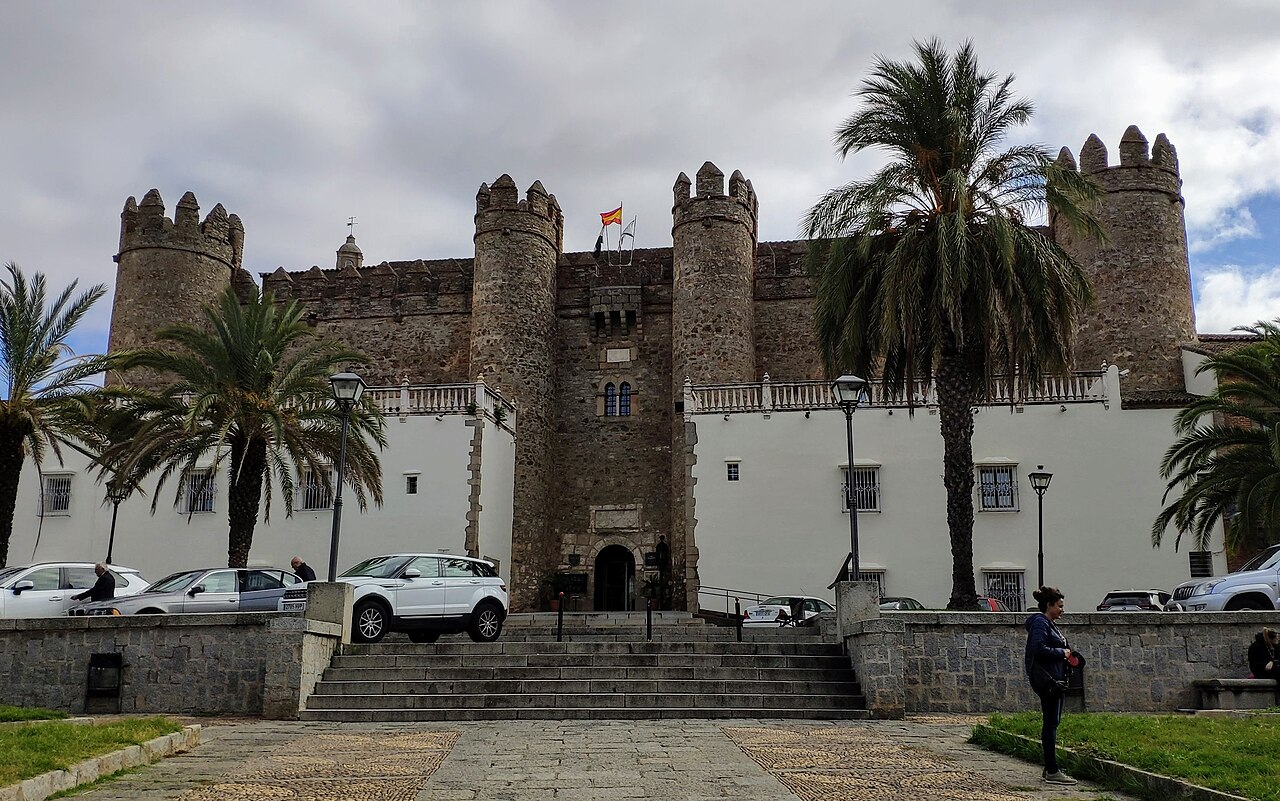 Castle of Zafra (Badajoz) in Spain