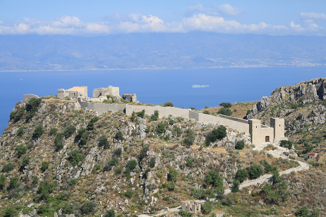Castle of Santo Niceto in Italy