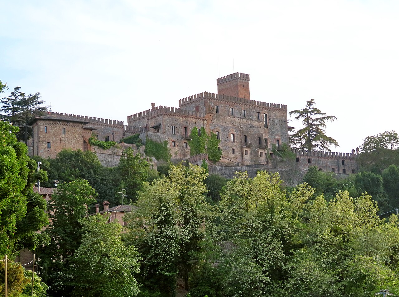 Castle of Tabiano in Italy