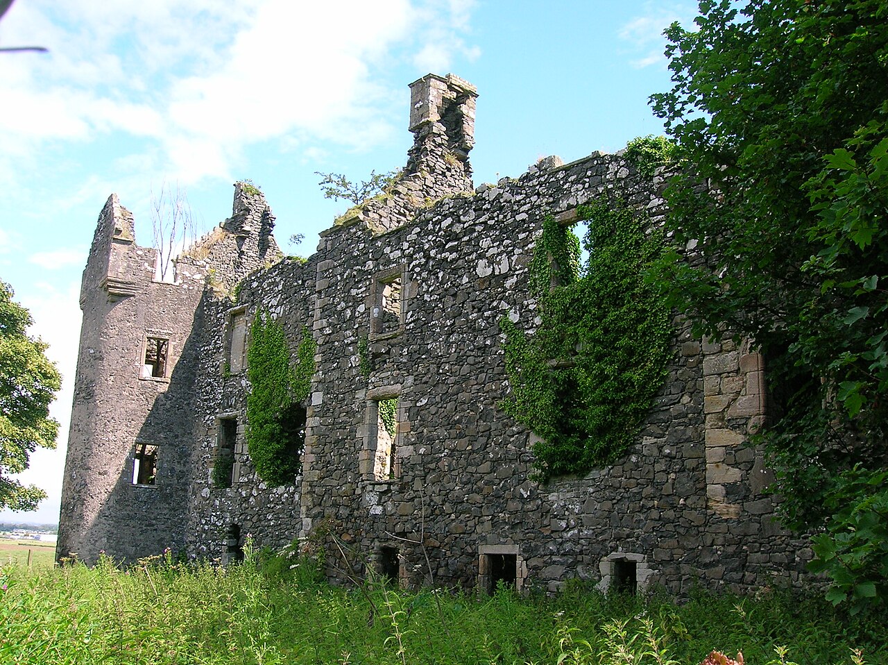 Auchans Castle in Scotland