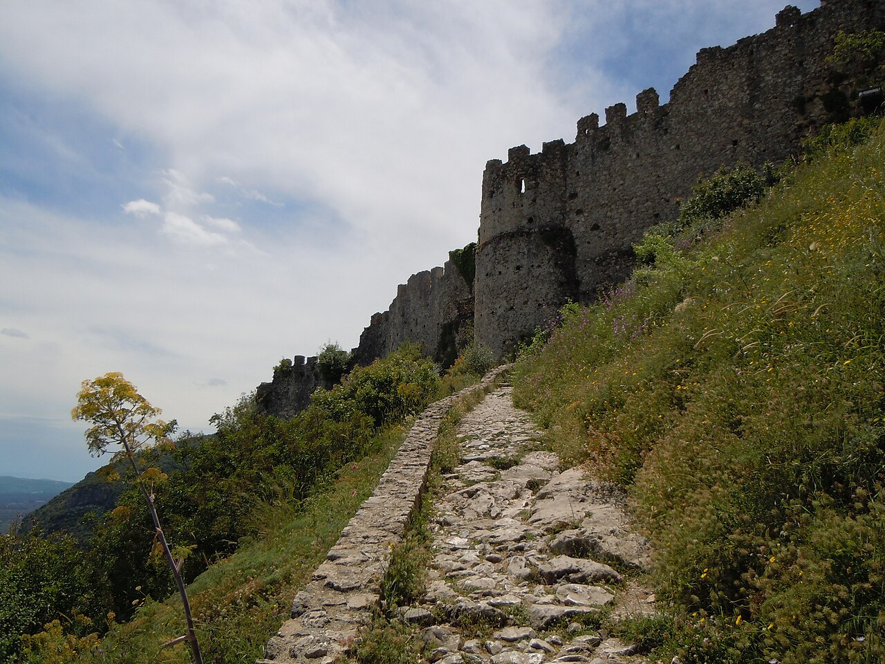 Mystras Castle in Greece