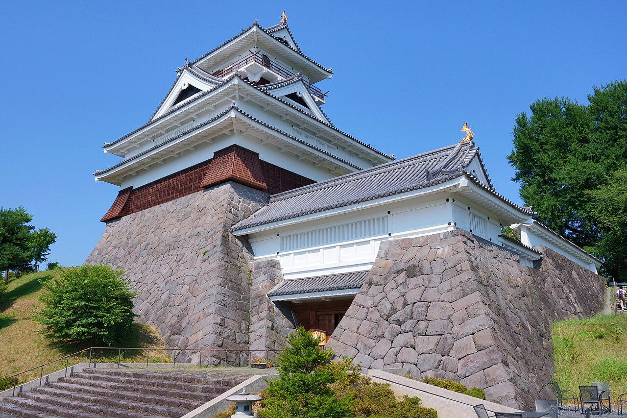 Kaminoyama Castle in Japan