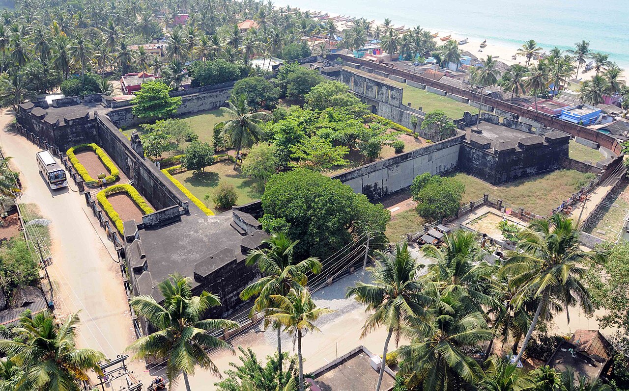 Anchuthengu Fort in Indien
