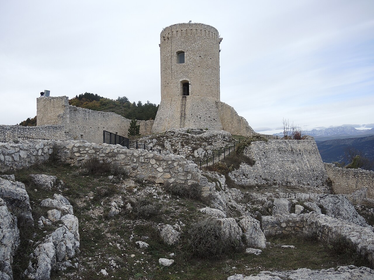 Castle of Bominaco in Italy