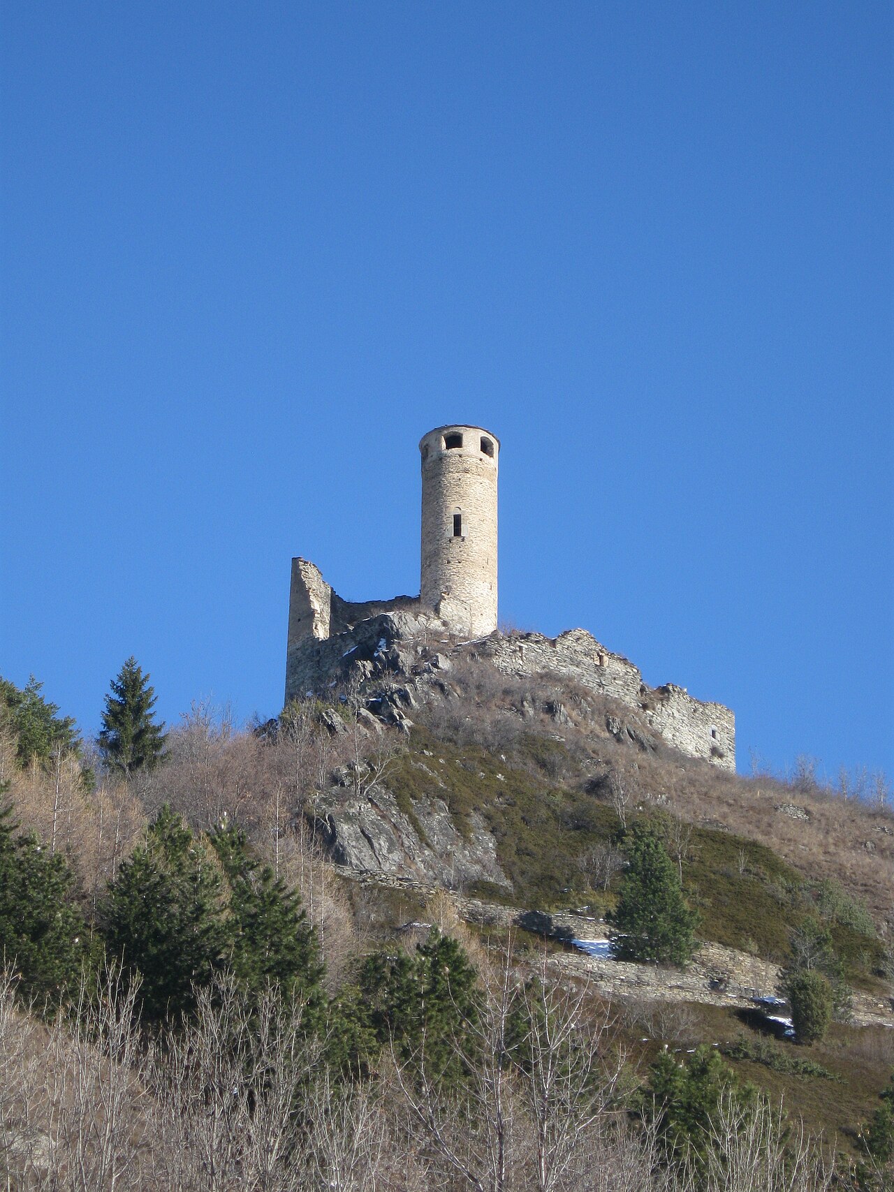Châtelard Castle in Italy