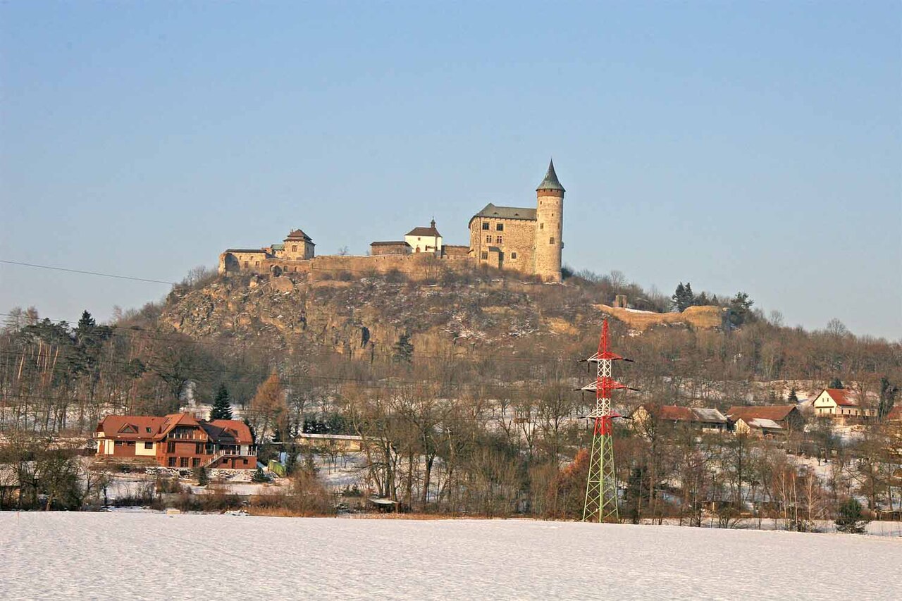 Kunětice Mountain Castle in the Czech Republic