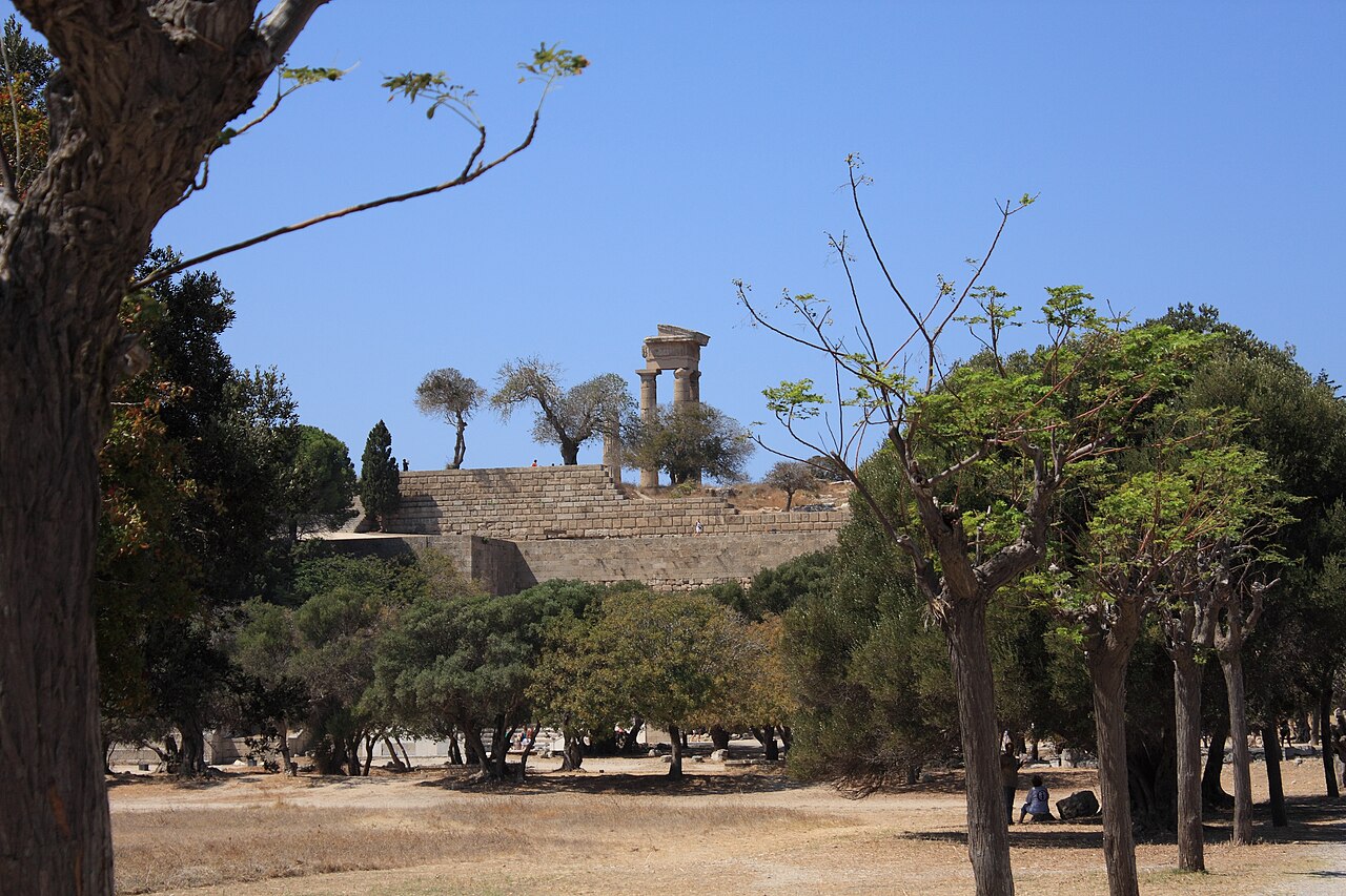 Acropolis of Rhodes w Grecji