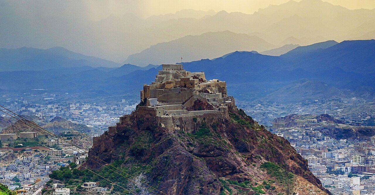 Al-Qahira Castle (Taiz) in Yemen